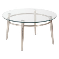 OSP Home Furnishings MG1230R-NB Brooklyn Round Top Coffee Table